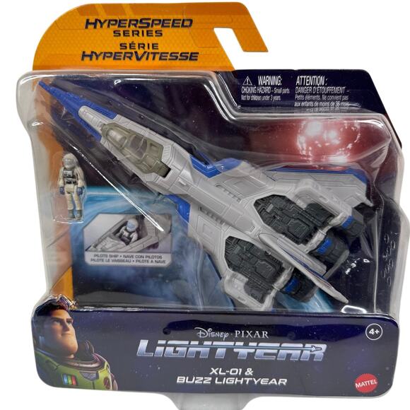 5 for $25| Pixar Lightyear Hyperspeed Series XL-01 Spaceship & Buzz Lightyear - Picture 1 of 5